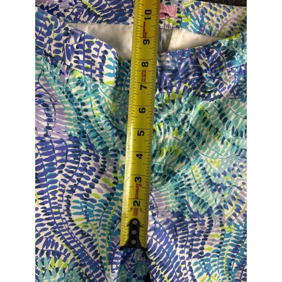 Lilly Pulitzer Womens Pants Size 8 Tropical Print Stretch Cotton Mid Rise Resort - Picture 11 of 11